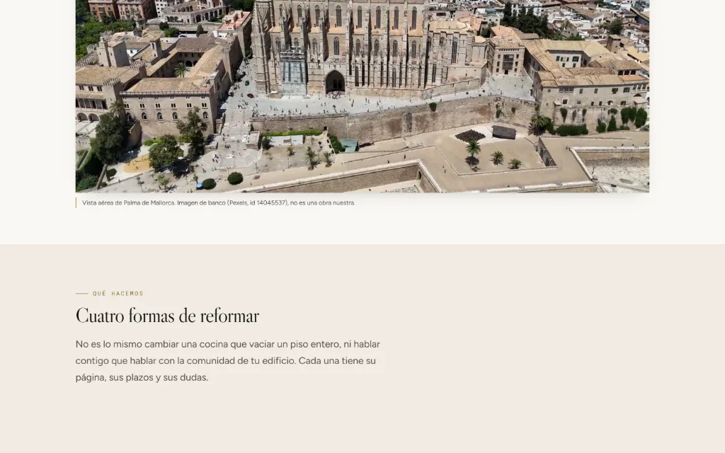 Portada de la web de AS Reformas