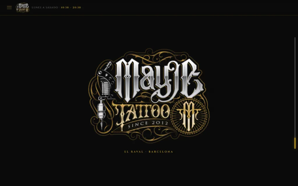 Portada de la web de Mayje Tattoo